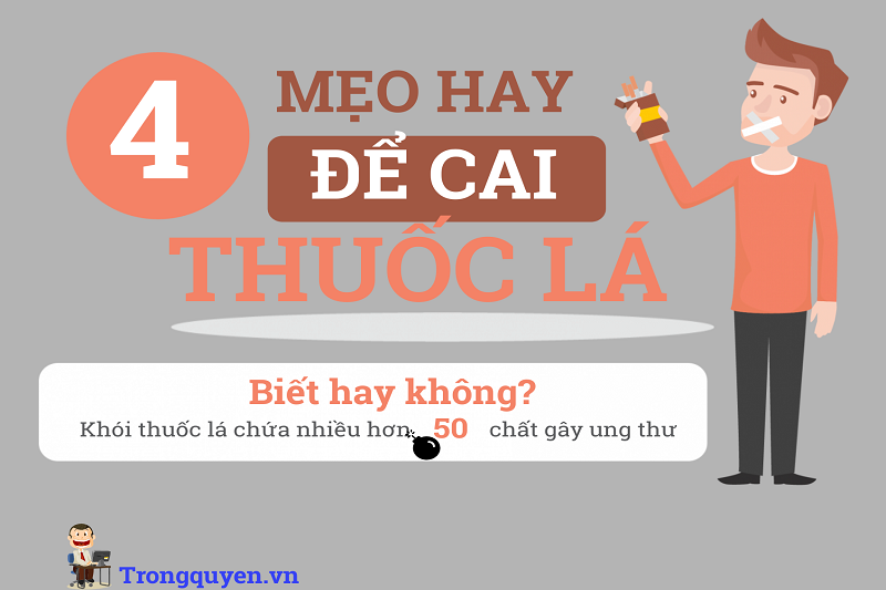4 mẹo hay để cai thuốc lá